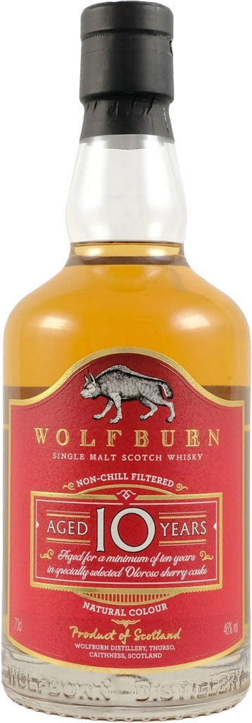 Wolfburn 10 Year Old Single Malt Scotch Whiskey 700ml