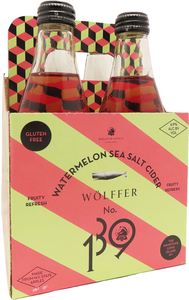 Wolffer Estate No.139 Watermelon Sea Salt Cider 4pk-0