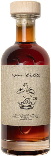 Wolves x Willett Straight Rye Whiskeys 10 Year Old 750ml-0