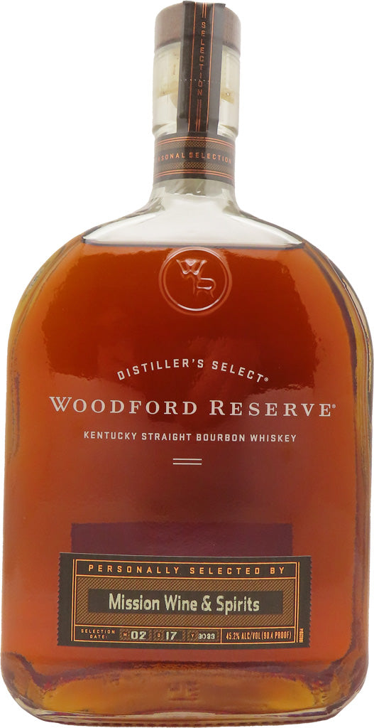 Woodford Reserve Kentucky Straight Bourbon Whiskey, 750 ml Bottle