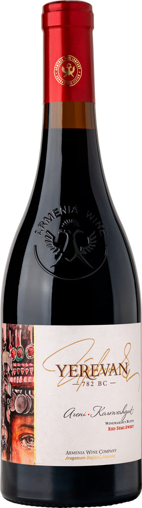 Yerevan Areni Karmrahyut Red Semi Sweet Wine 750ml-0