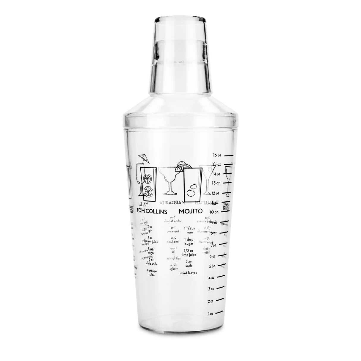True Maraca Recipe Shaker 16oz-0