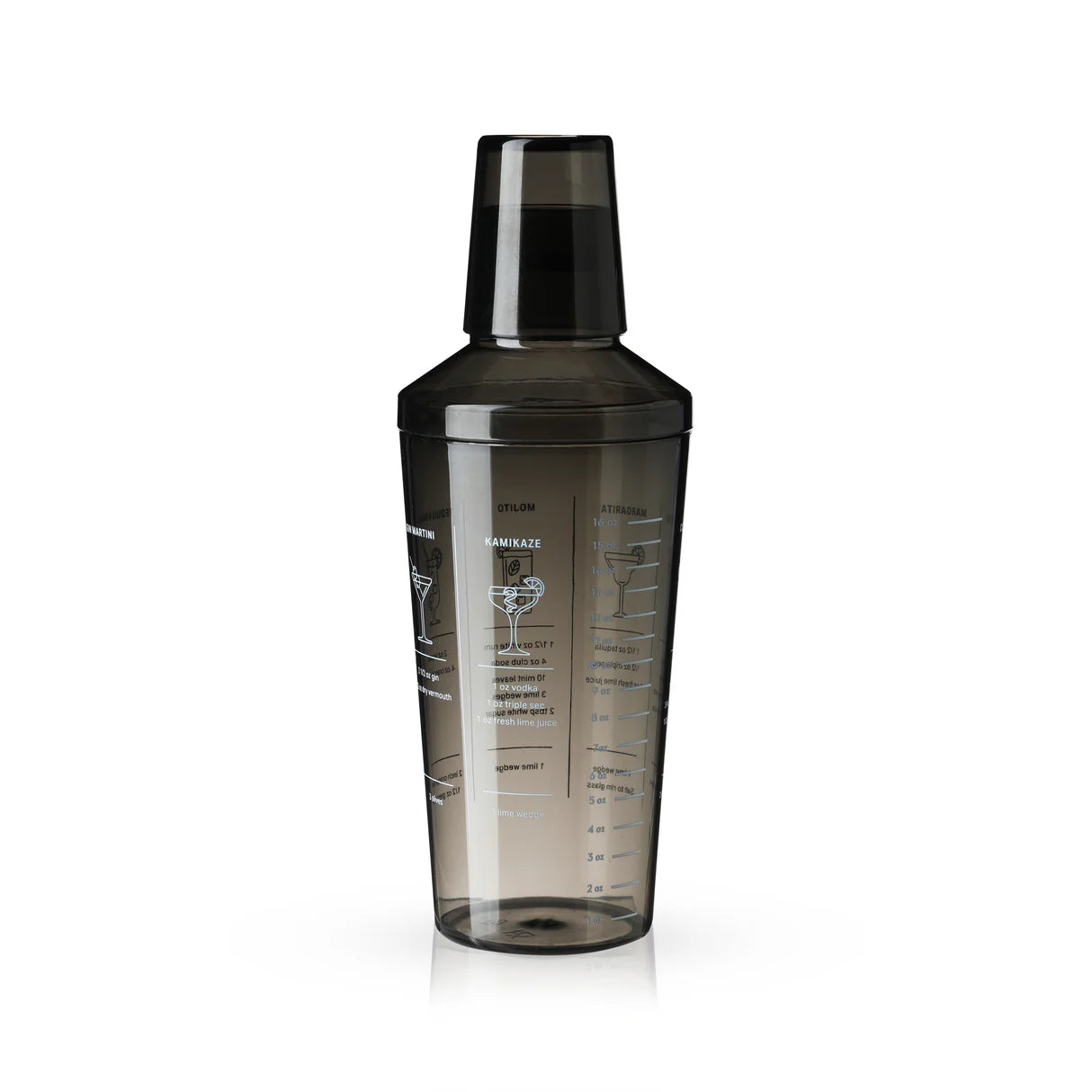 True Smoke-Colored Plastic Cocktail Shaker-0