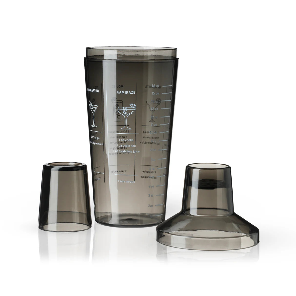 True Smoke-Colored Plastic Cocktail Shaker-2
