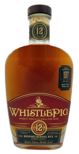 Whistlepig Mission Exclusive Maple Crème Brûlée Cask 12 Year Old Bespoke Barrel Rye Whiskey 750ml-0