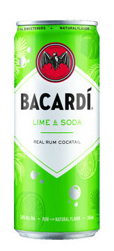 Bacardi Cocktail Lime & Soda 4pk Cans
