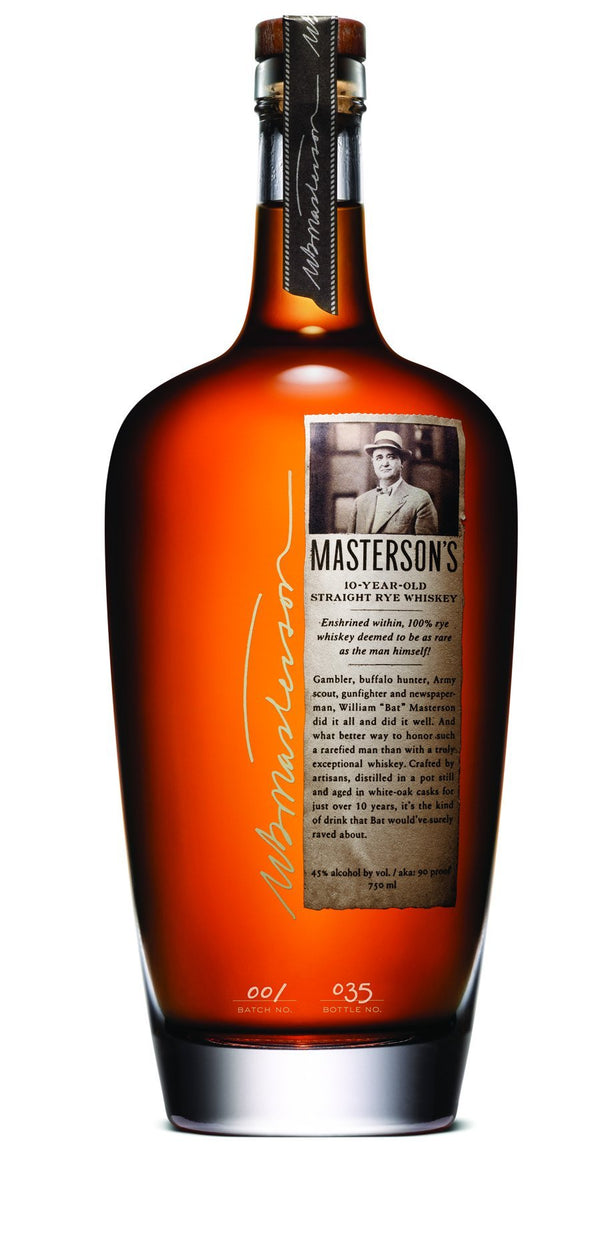Masterson's Straight Rye Whisky 10 Year Old 750ml