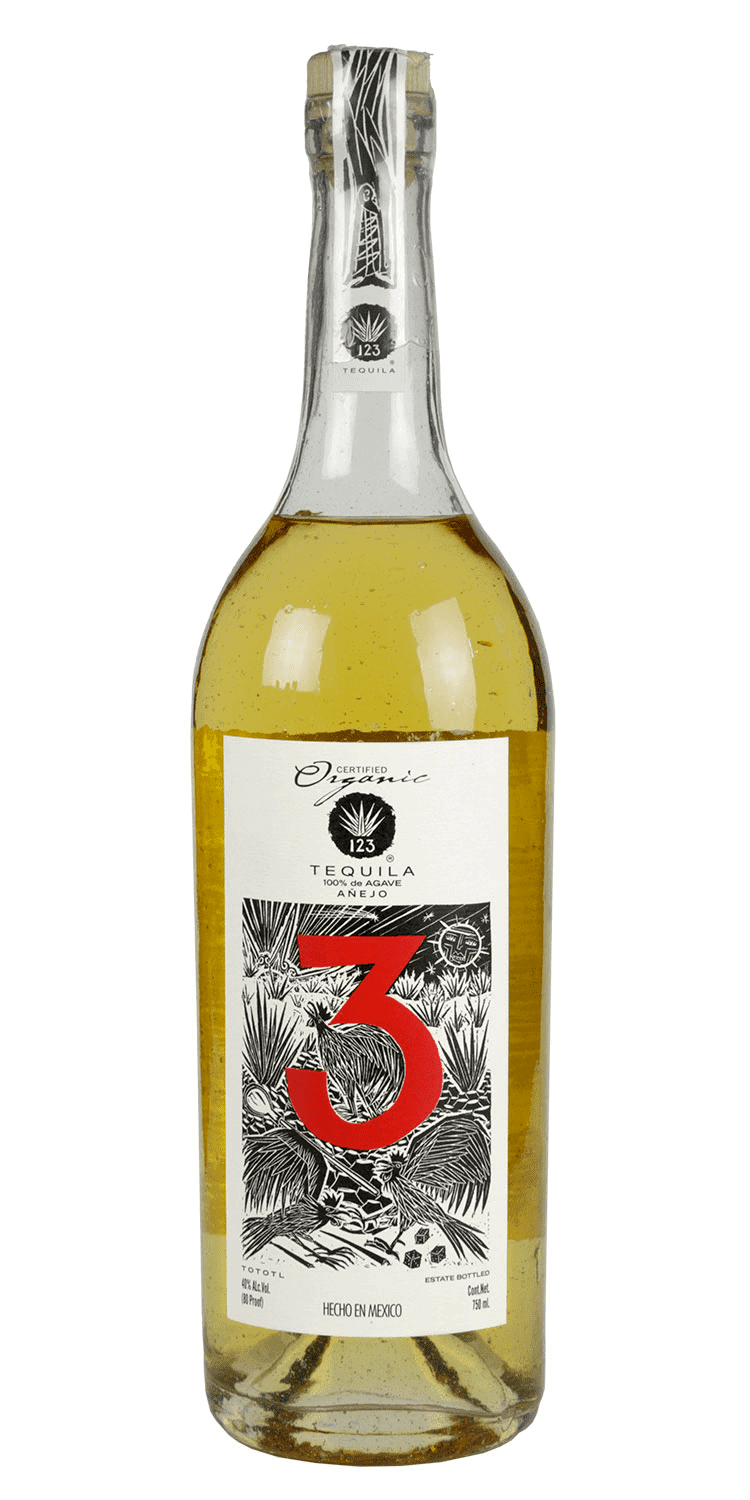 123 Organic Tequila Anejo Tres 750ml-0