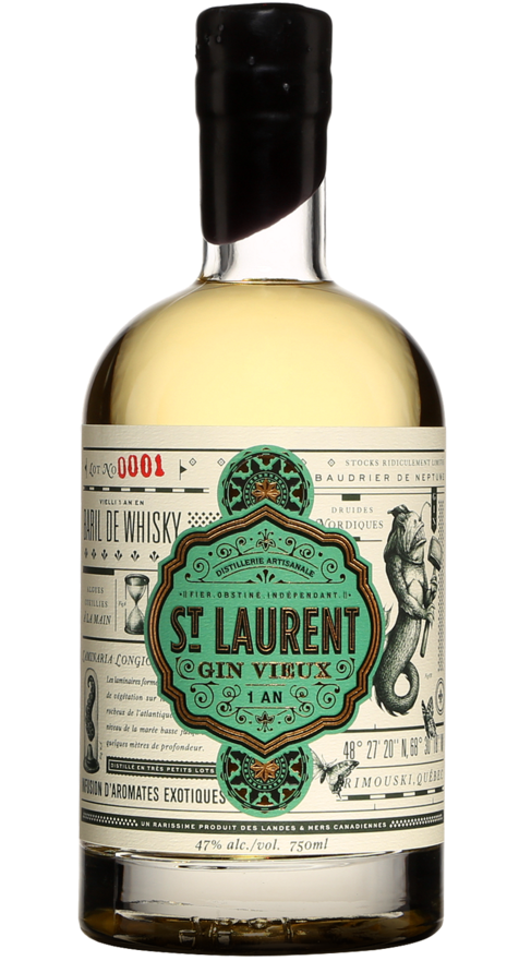 Distillerie du St. Laurent Vieux Gin 750ml-0
