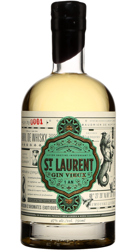 Distillerie du St. Laurent Vieux Canadian Gin 750ml-0