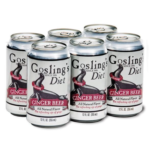 Gosling's Diet Ginger Beer 6pk Cans-0