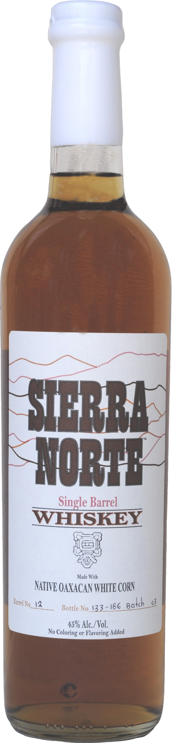 Sierra Norte Single Barrel White Corn Whiskey 750ml