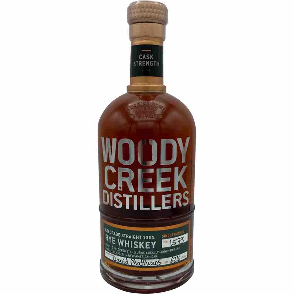 Woody Creek Straight Rye Whiskey Cask Strength 750ml-0