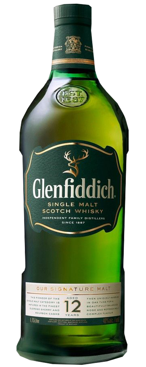 Glenfiddich 12 Year Old Single Malt Whisky 1.75L