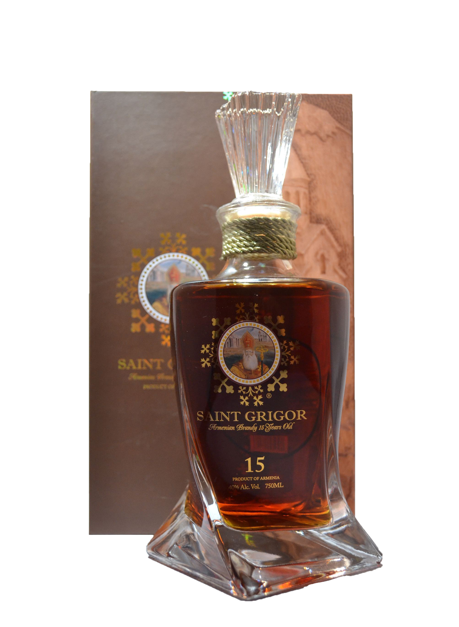 Saint Grigor Armenian Brandy 15 Year Old 750ml-0