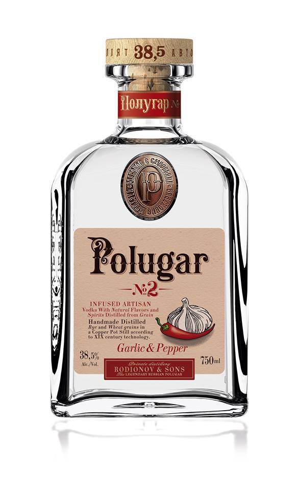 Polugar No.2 Garlic & Pepper Vodka 750ml