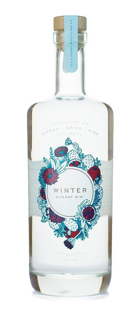 You & Yours London Dry Sunday Gin 750ml