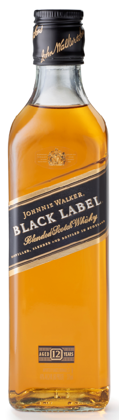 Johnnie Walker Black Blended Scotch Whisky 375ml-0