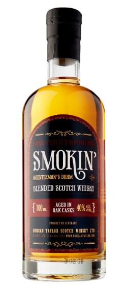 Duncan Taylor Smokin Blended Scotch Gentleman's Dram Whisky 750ml-0