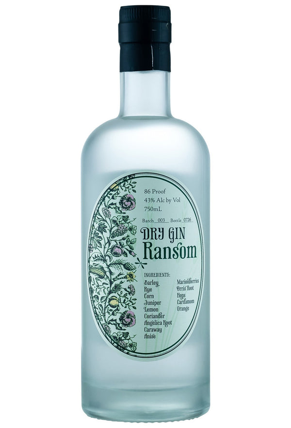 Ransom Dry Gin 750ml