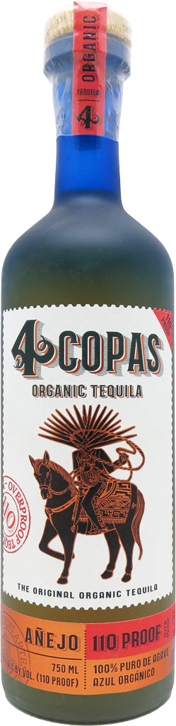 4 Copas Anejo Tequila 110 Poof 750ml-0