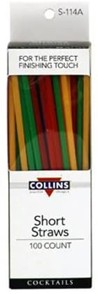 Collins Short Straws 100pk