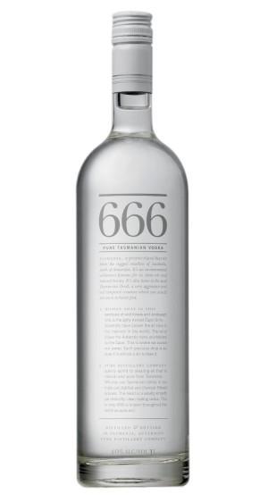 666 Tasmanian Vodka 750ml