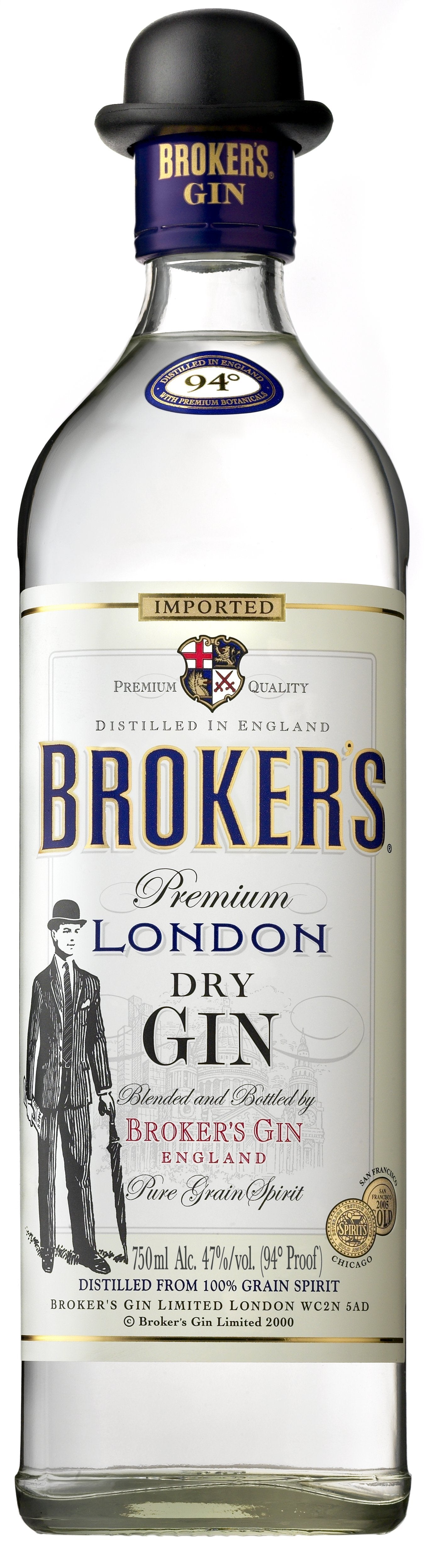Broker's Dry Gin 750ml-0