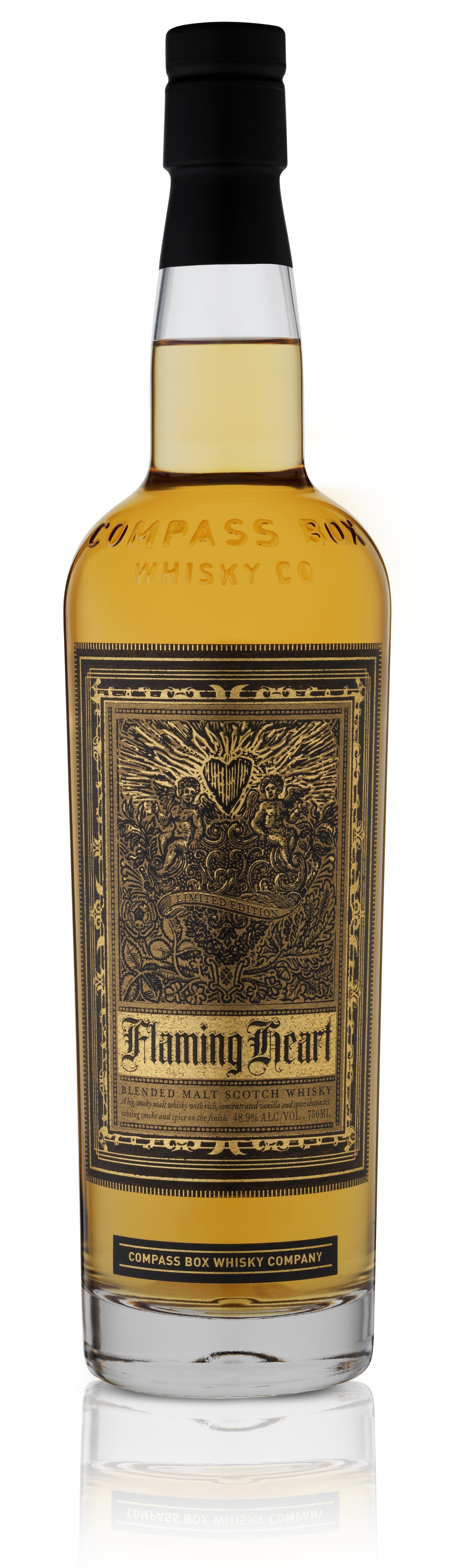 Compass Box Flaming Heart Blended Malt Scotch Whisky 25TH Annivarsary 750ml-0