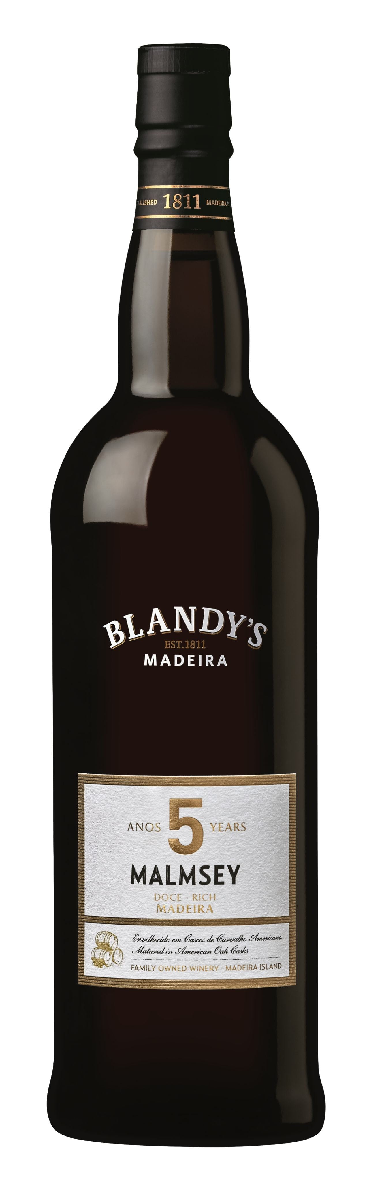 Blandy's Malmsey Madeira 5 Year 750ml-0