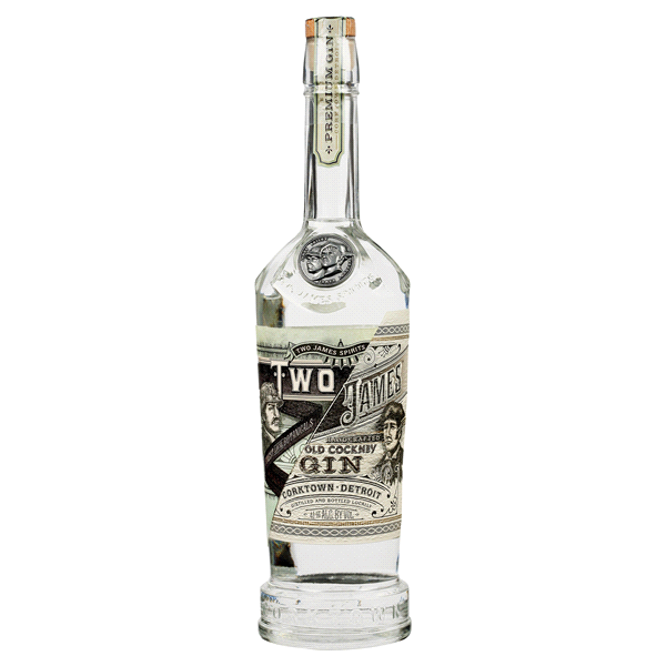 Two James Old Cockney Gin 750ml-0