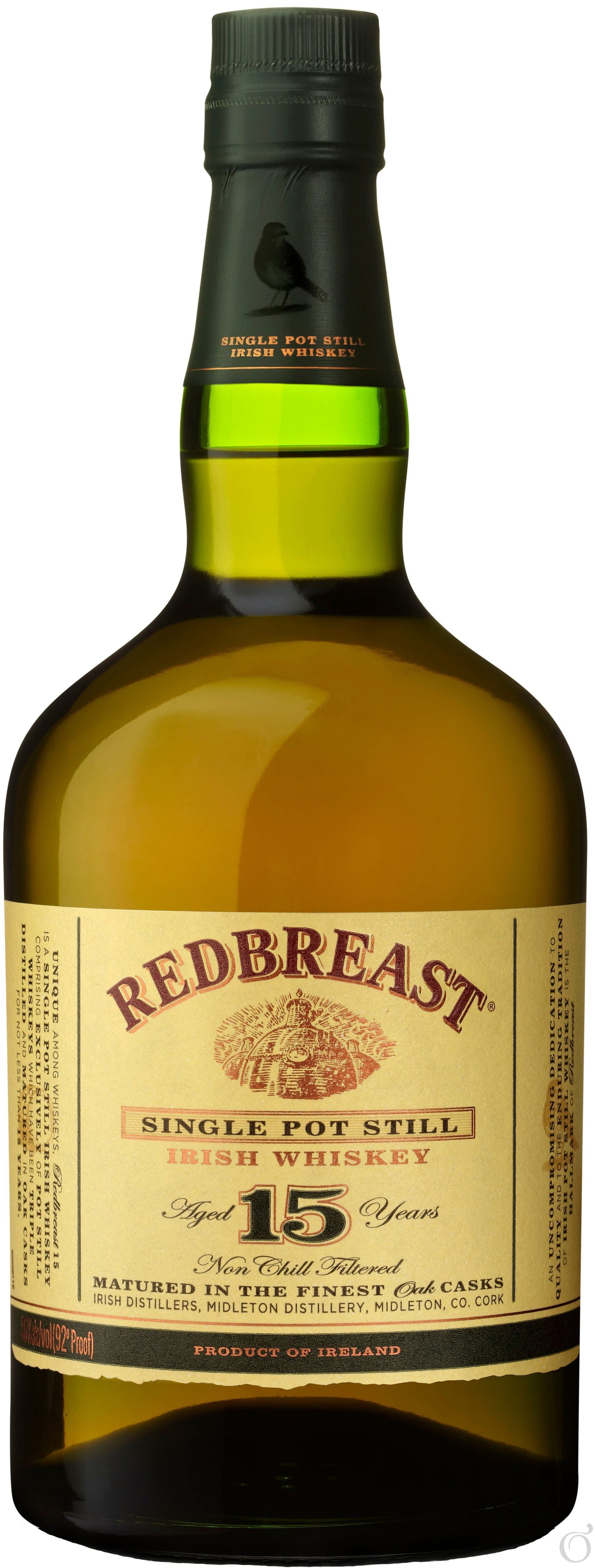 Redbreast 15 Year Old Single Pot Still Irish Whiskey 750ml-0