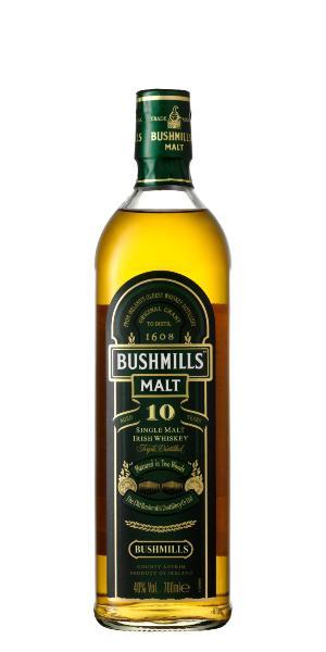 Bushmills 10 Year Old Irish Single Malt Whiskey 750ml
