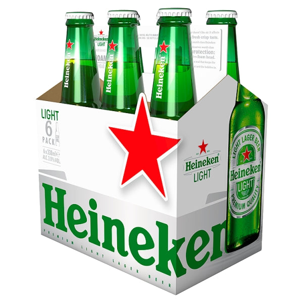 Heineken Light 6pk Bottles