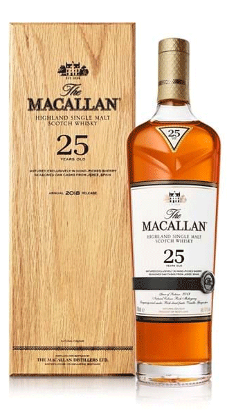 The Macallan Sherry Oak 25 Year Old Single Malt Whisky 750ml-0