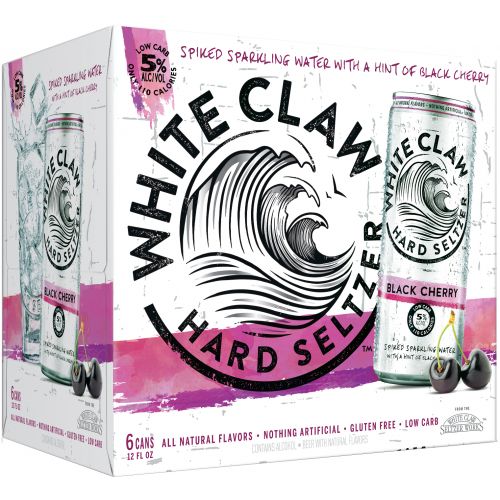 White Claw Hard Black Cherry 6pk Cans-0