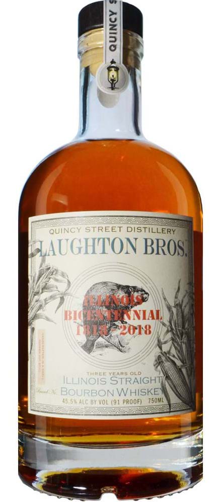 Quincy Street Laughton Bros Bourbon Whiskey 3 Year Old 750ml-0
