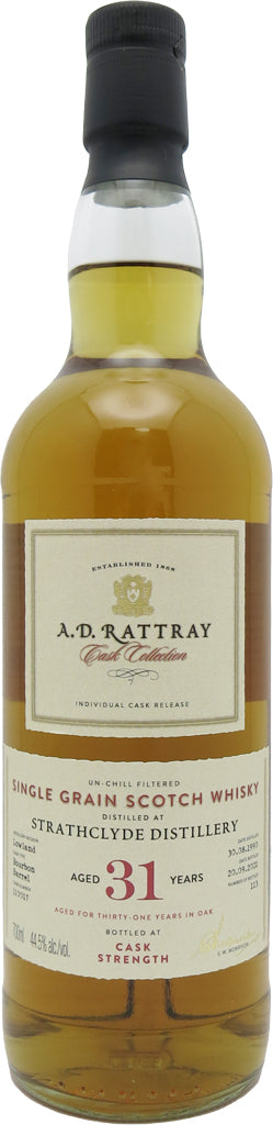 A.D. Rattray Strathclyde 31 Year Old Single Malt Whisky 700ml-0