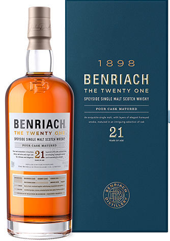 Benriach 4 Cask Maturation 21 Year Old Single Malt Whisky 750ml-0