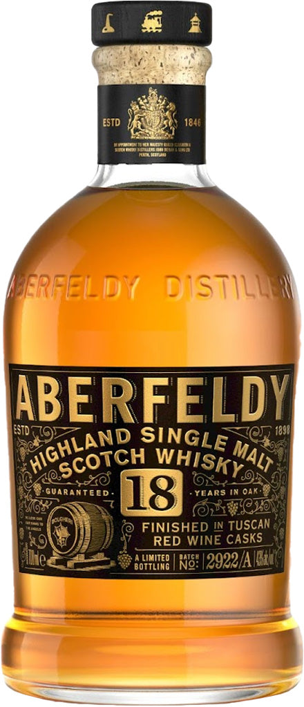 Aberfeldy 18 Year Old Tuscan Cask Single Malt Whisky 86 Proof 750ml