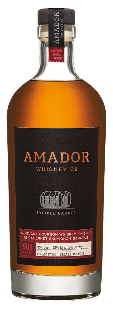 Amador Double Barrel Bourbon Whiskey Cabernet Sauvignon Finish 750ml