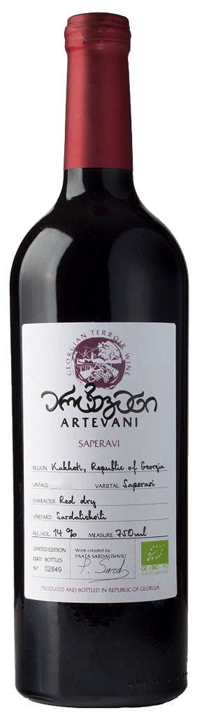Artevani Saperavi Organic Dry Red 750ml