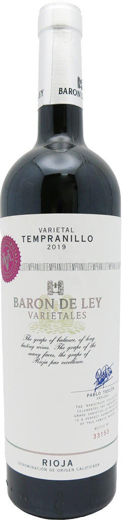 Baron De Ley Varietales Tempranillo Rioja 2019 750ml-0