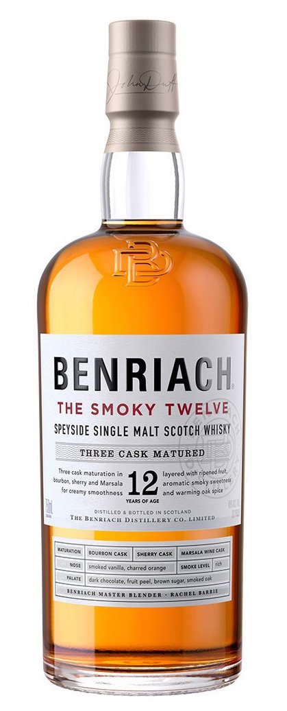 Benriach The Smoky 12 Year Old Single Malt Whisky 750ml-0