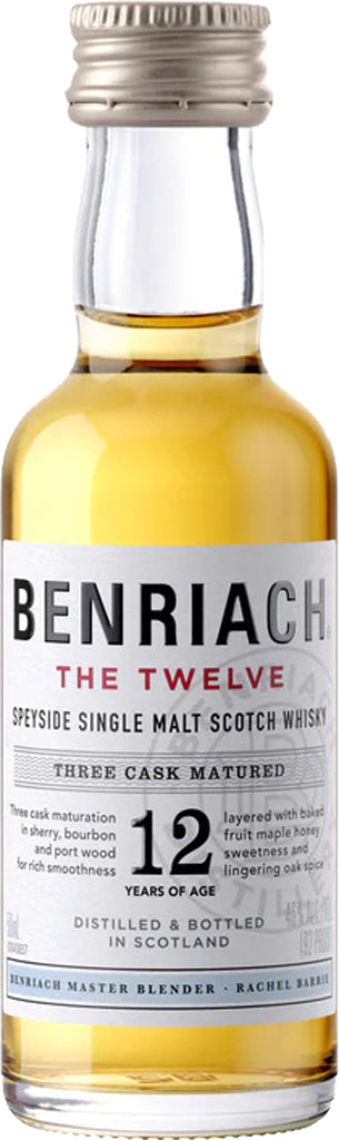 Benriach 12 Year Old Single Malt Whisky 50ml-0