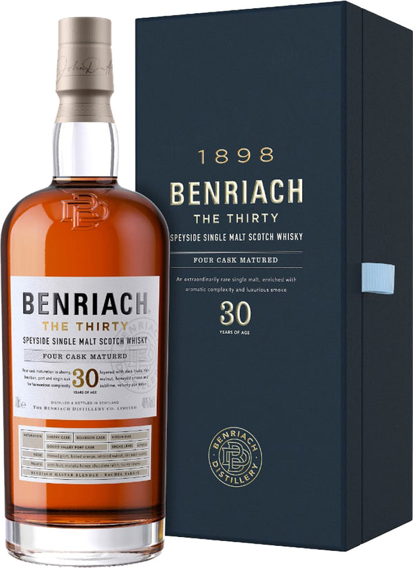 Benriach Four Cask Maturation 30 Year Old Single Malt Whisky 750ml