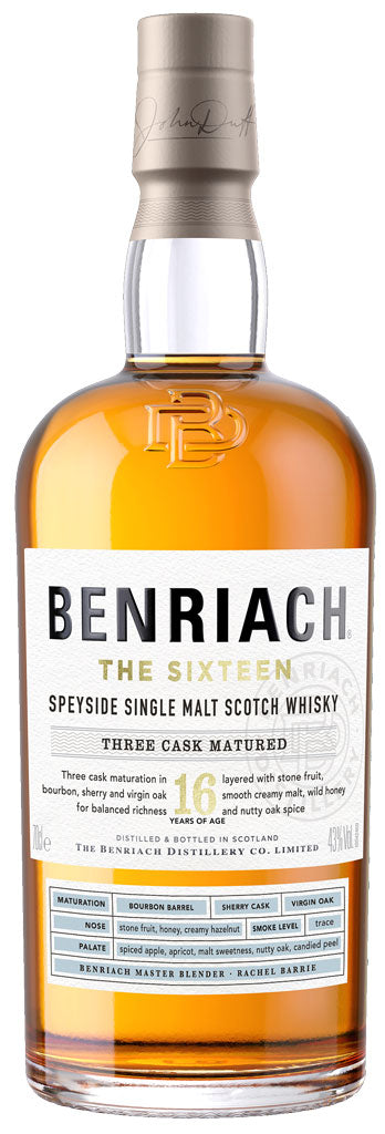 Benriach The Sixteen Three Cask Matured 16 Year Old Single Malt Whisky 750ml