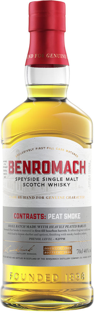 Benromach Peat Smoke SIngle Malt Scotch Whisky 2009 750ml-0