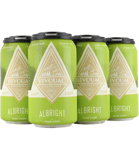 Bivouac Ciderworks Albright Pear Cider 4pk Cans-0