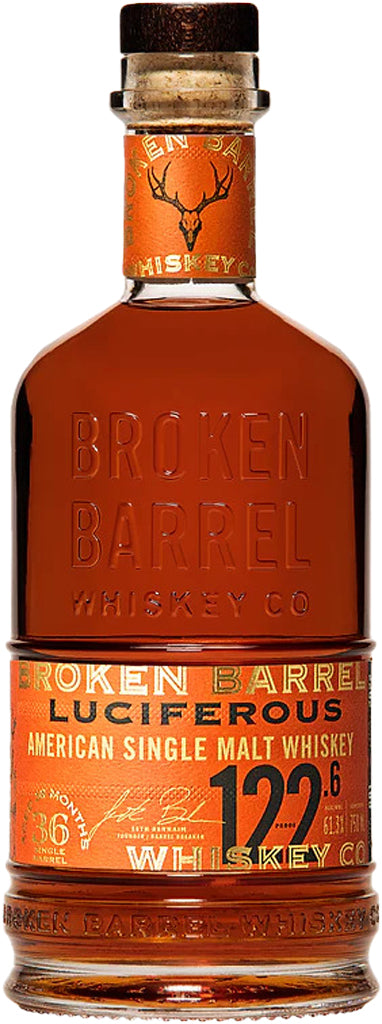 Broken Barrel Luciferous American Single Malt Whiskey 750ml-0